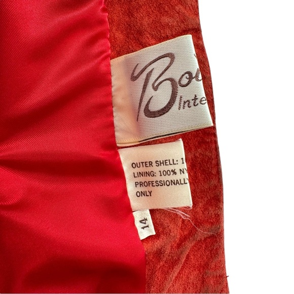 Vintage 70s/80s Suede Bomber Jacket Rust Orange Leather Coat Taiwan | Size M/L - Picture 13 of 15